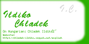 ildiko chladek business card